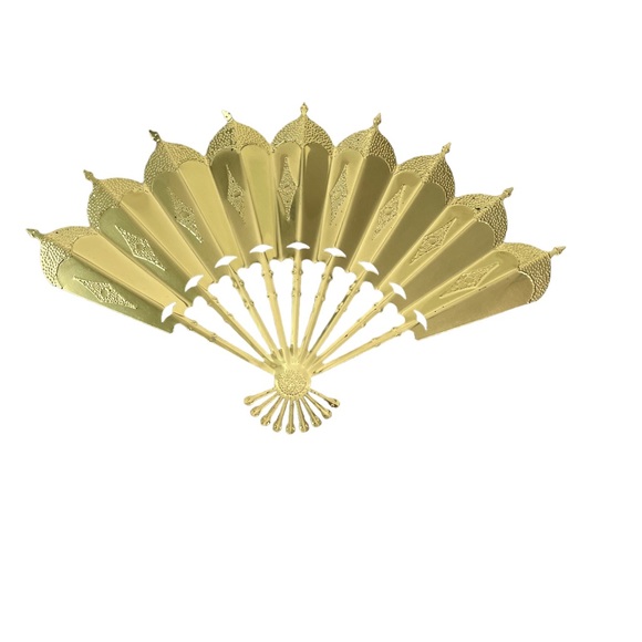 Vintage Metal Fans Wall Sculpture by Home Interiors and Gifts - Picture 6 of 6